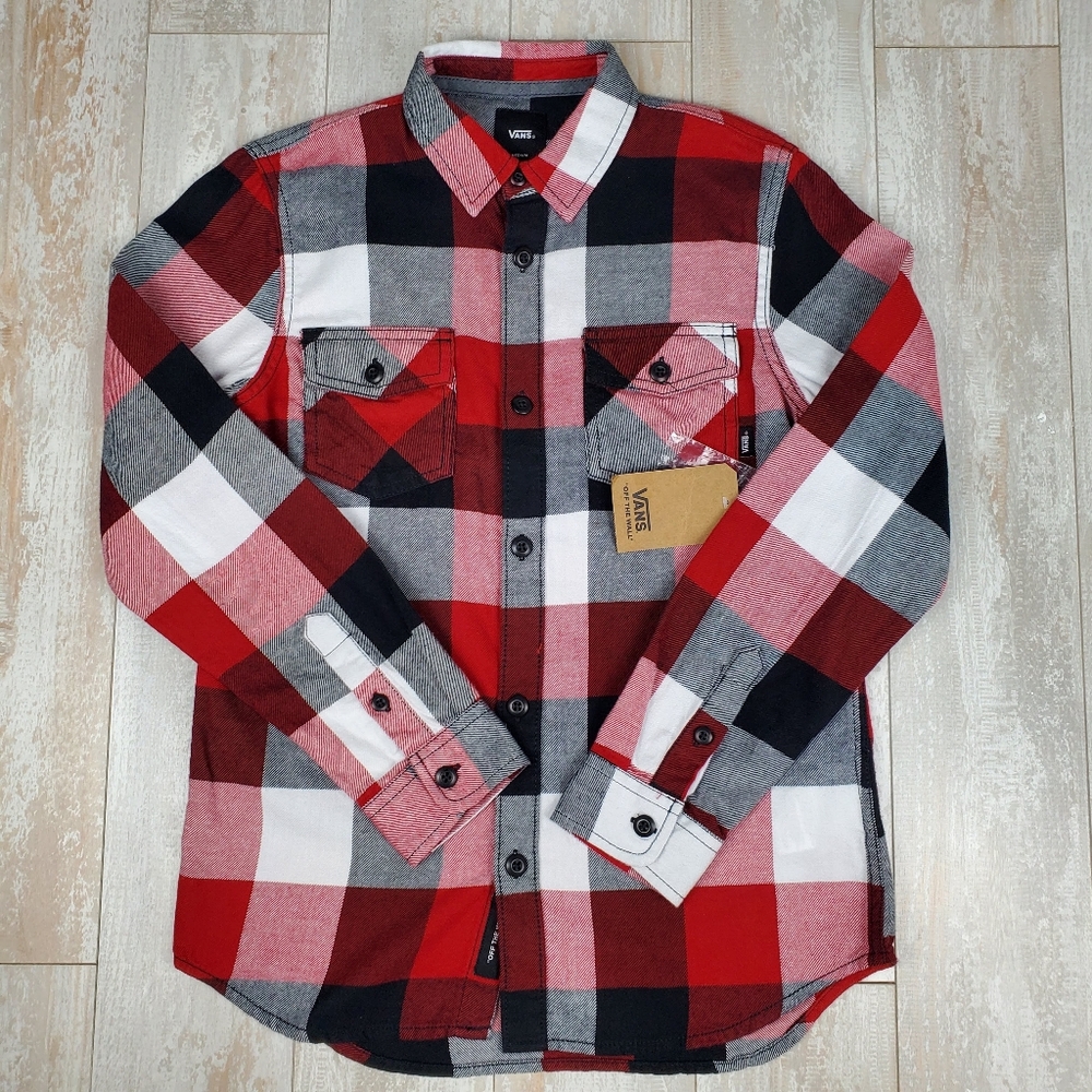 Vans Box Flannel Kids R/W/B